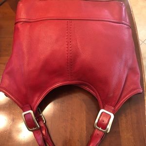 Cole Hann leather bag red
